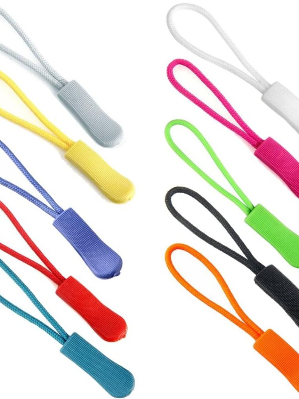 Colorful Zipper Pulls for Backpacks Luggage and Jackets, Set of 20